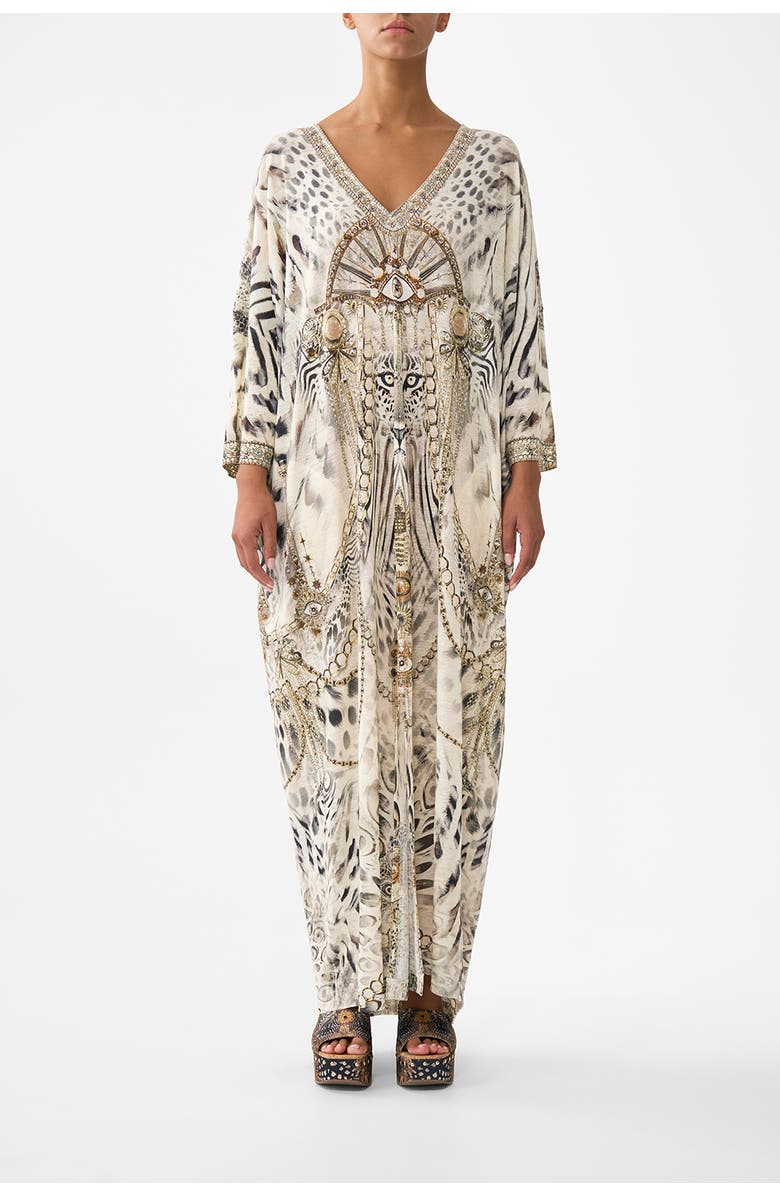 Camilla V Neck Batwing Kaftan, Main, color, Lady Lionheart