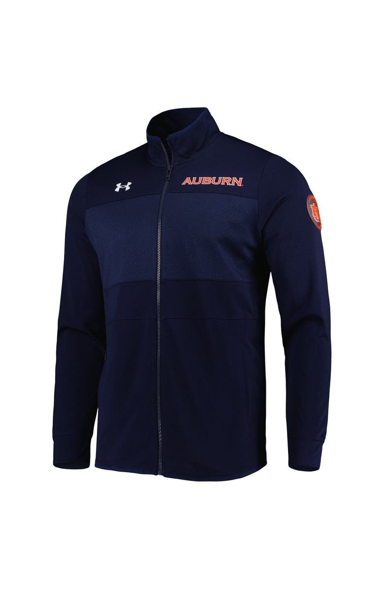 Under Armour Men's Under Armour Navy Auburn Tigers Knit Warm-Up Full-Zip Jacket, Alternate, color, Navy