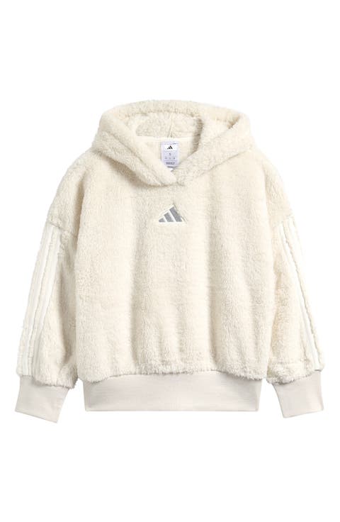 Kids' Lurex High-Pile Fleece Hoodie