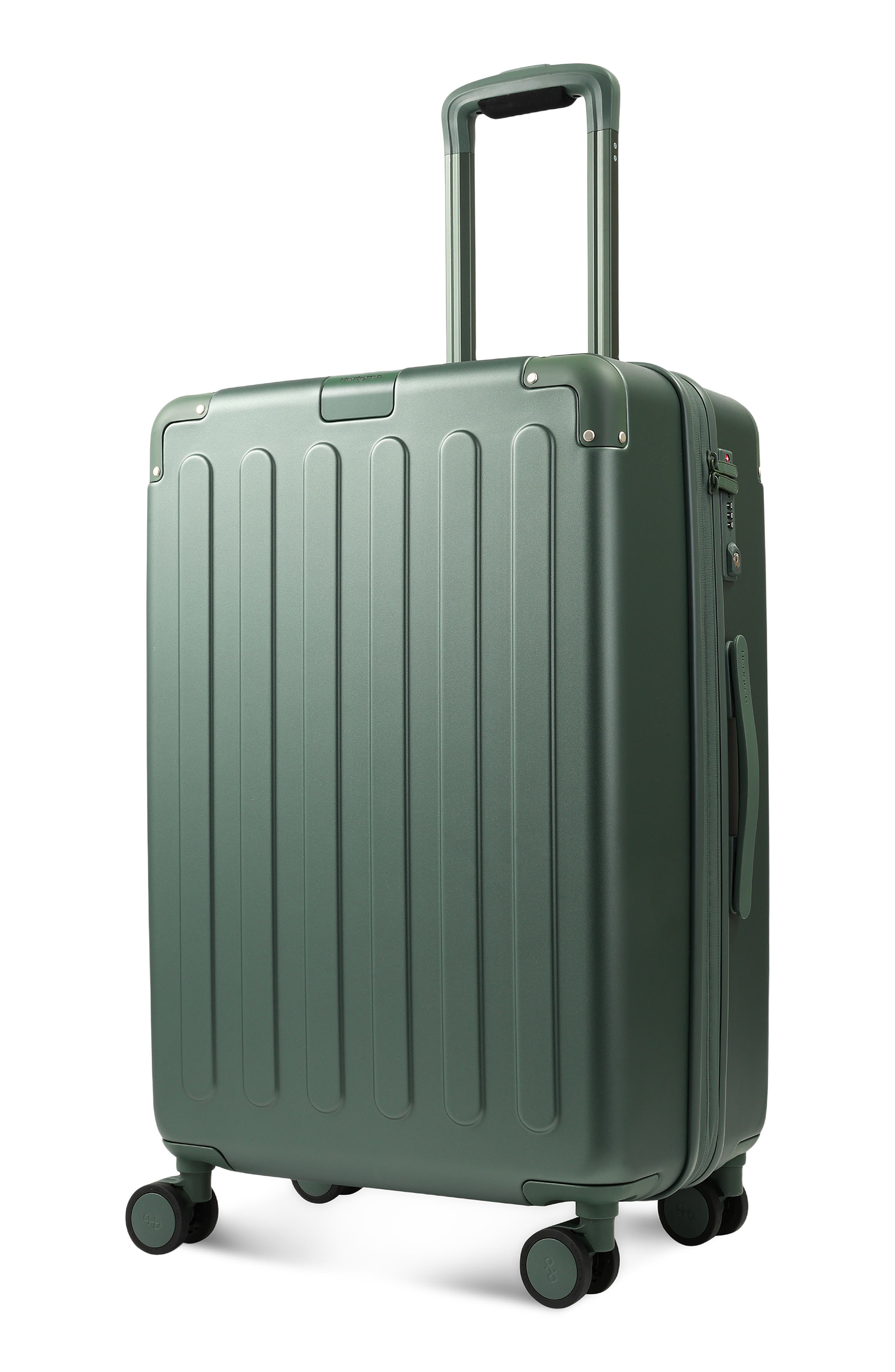 Hedgren Nostos Matte Medium Spinner Suitcase, Alternate, color, Pine