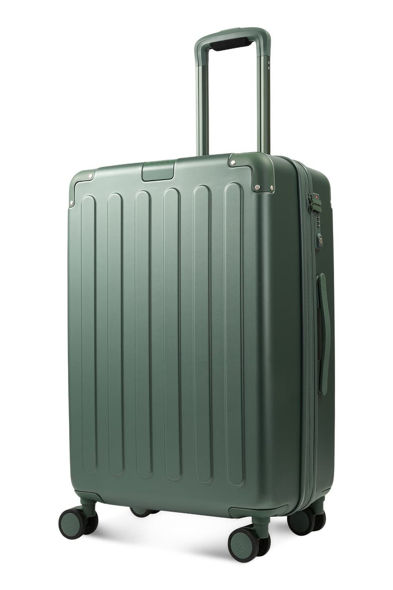 Nostos Matte Medium Spinner Suitcase, Alternate, color, PINE
