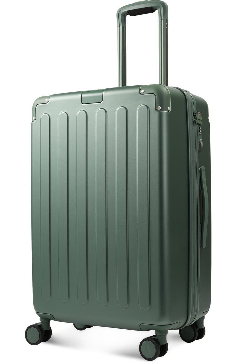 Hedgren Nostos Matte Medium Spinner Suitcase, Alternate, color, Pine