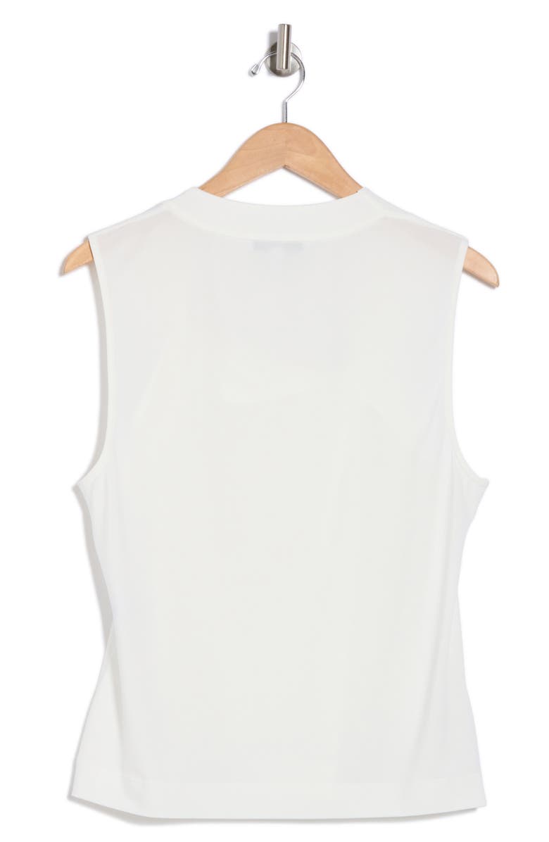 Derek Lam 10 Crosby Alya Draped Shell, Alternate, color, Blanc De Blanc