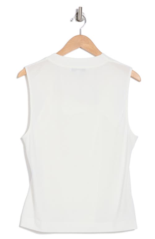 Derek Lam 10 Crosby Alya Draped Shell In Blanc De Blanc