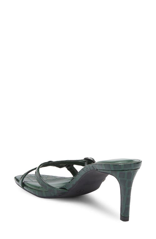 Abound Sylvia Croc Embossed Heeled Sandal In Green