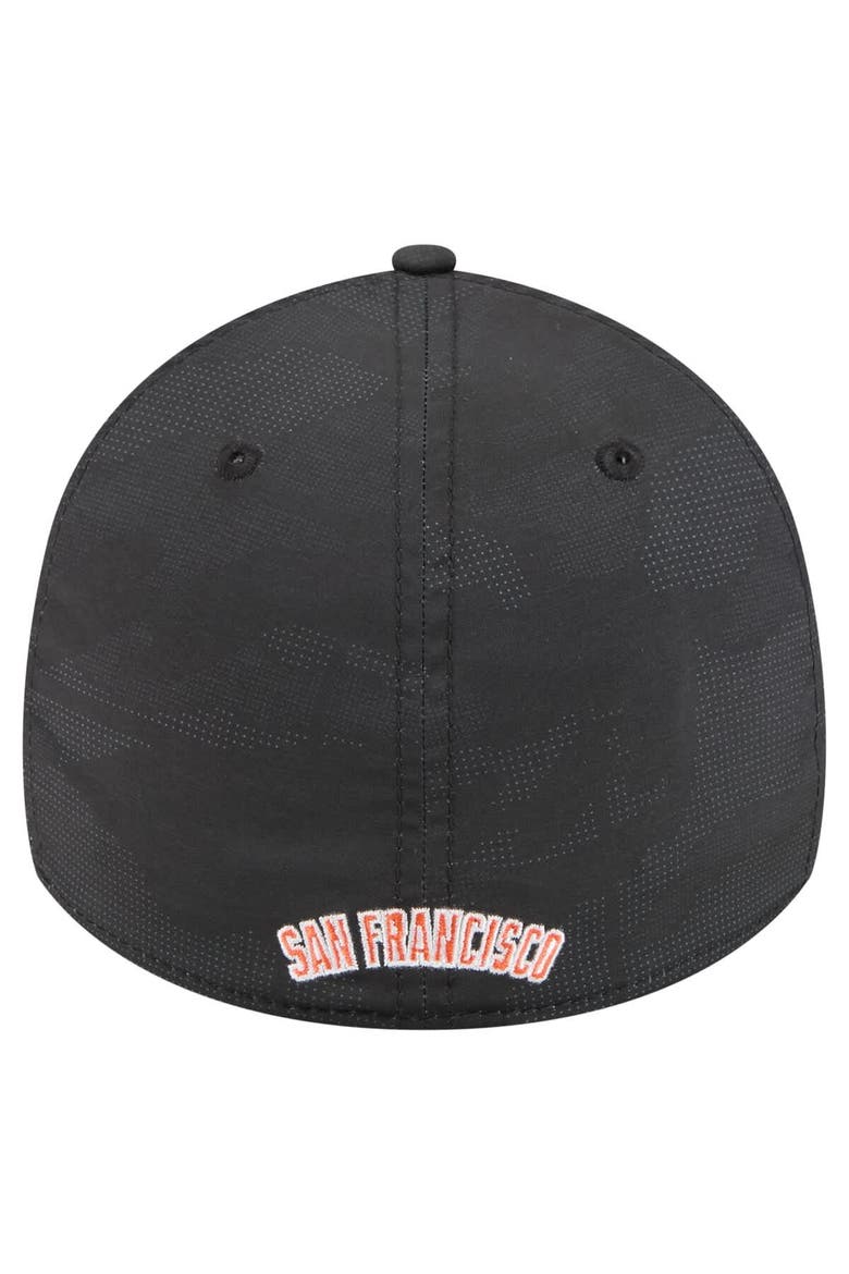 Men's New Era Black San Francisco Giants Tonal Camo 39THIRTY Flex Hat, Alternate, color, Black