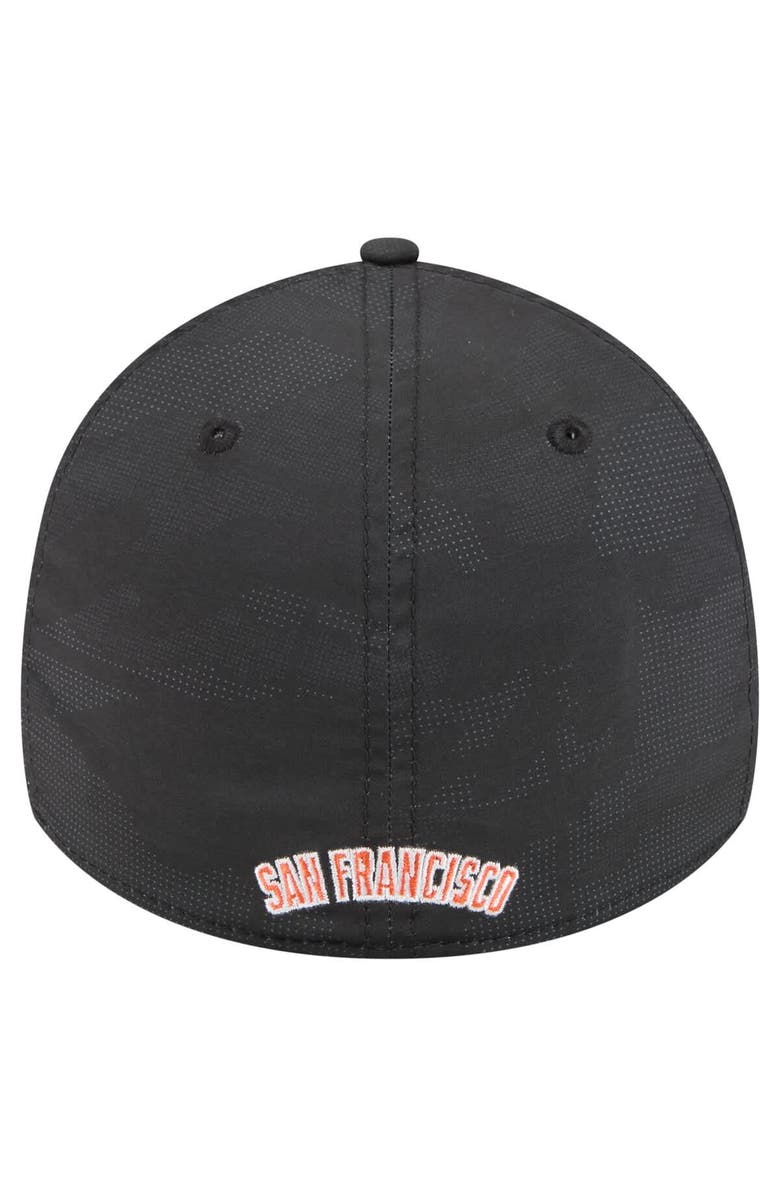 New Era Men's New Era Black San Francisco Giants Tonal Camo 39THIRTY Flex Hat, Alternate, color, Black