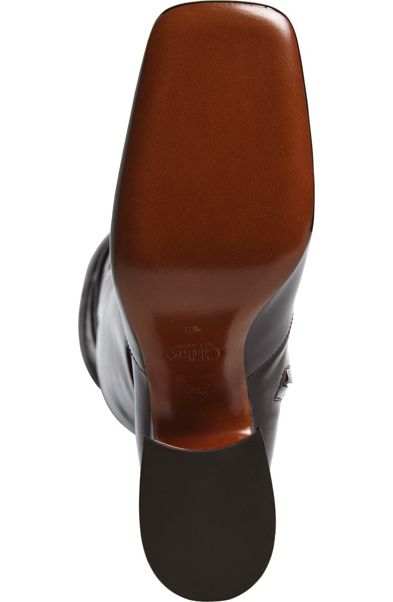 Chloé Janis Over the Knee Patent Boot, Alternate, color, Obscure Red