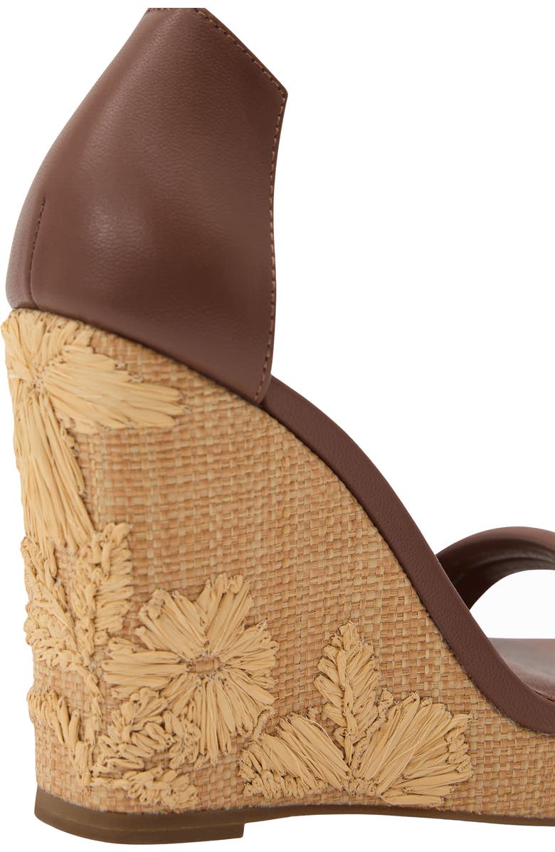 Reiss Hazel Ankle Strap Platform Wedge Sandal, Alternate, color, Tan