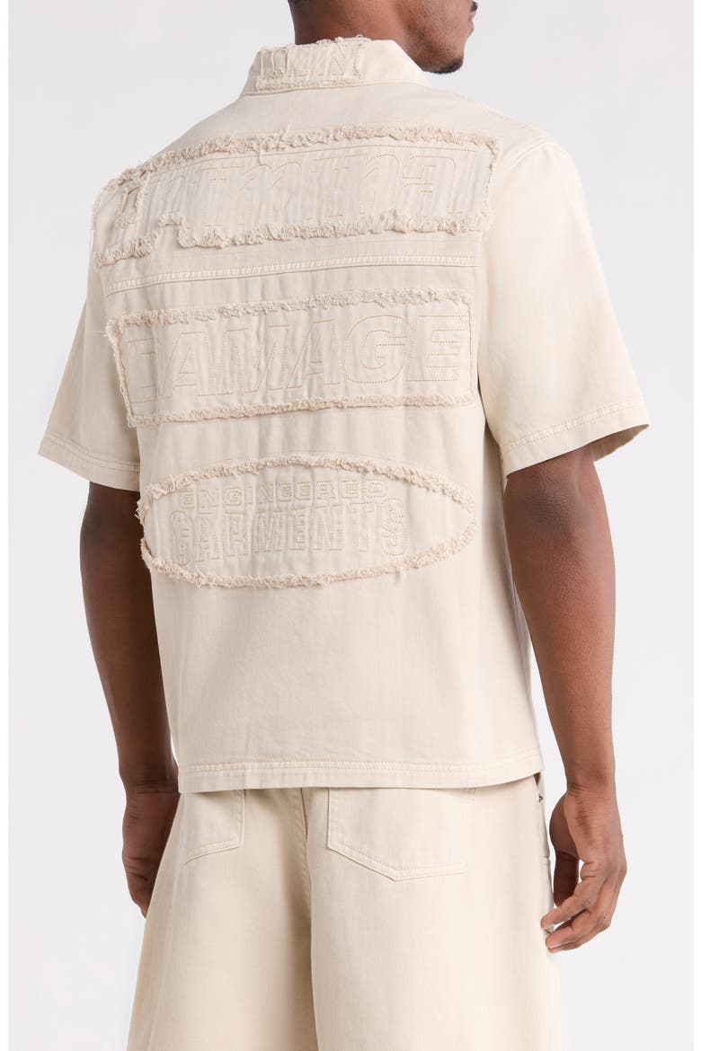 Mechanic Button Front Shirt, Alternate, color, WASHED STONE