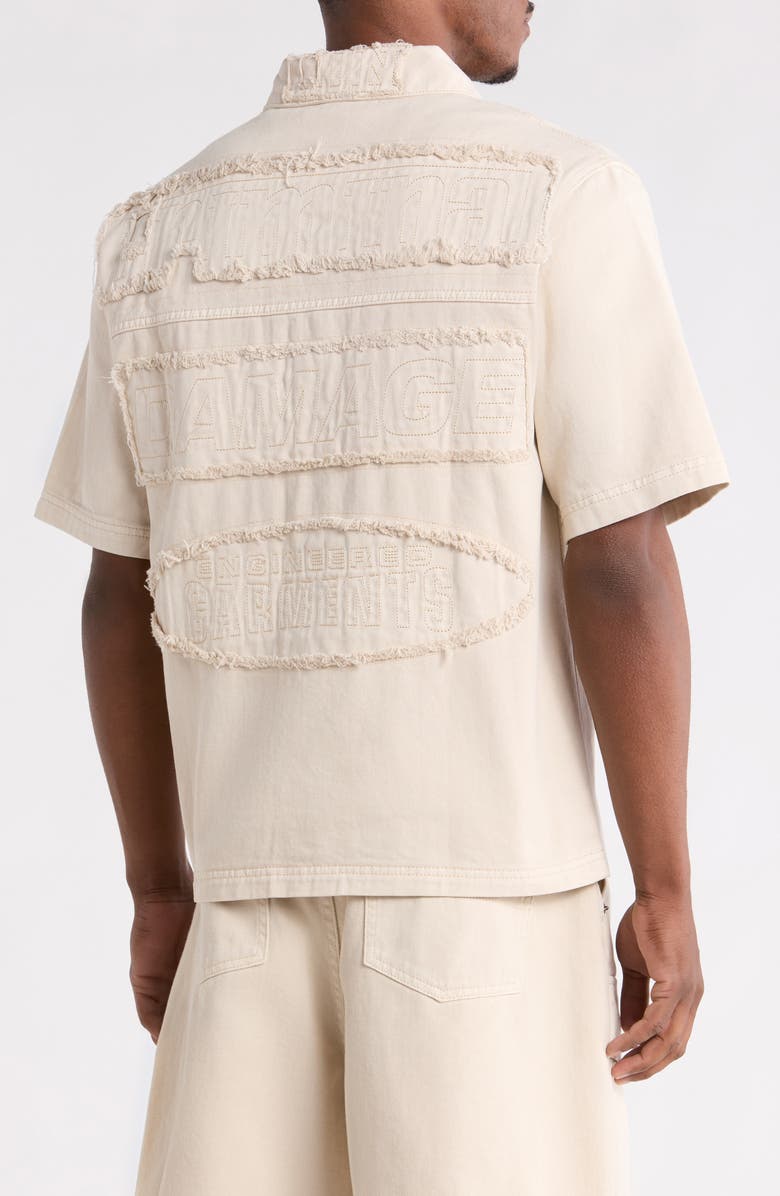 CRIMINAL DAMAGE Mechanic Button Front Shirt, Alternate, color, Washed Stone