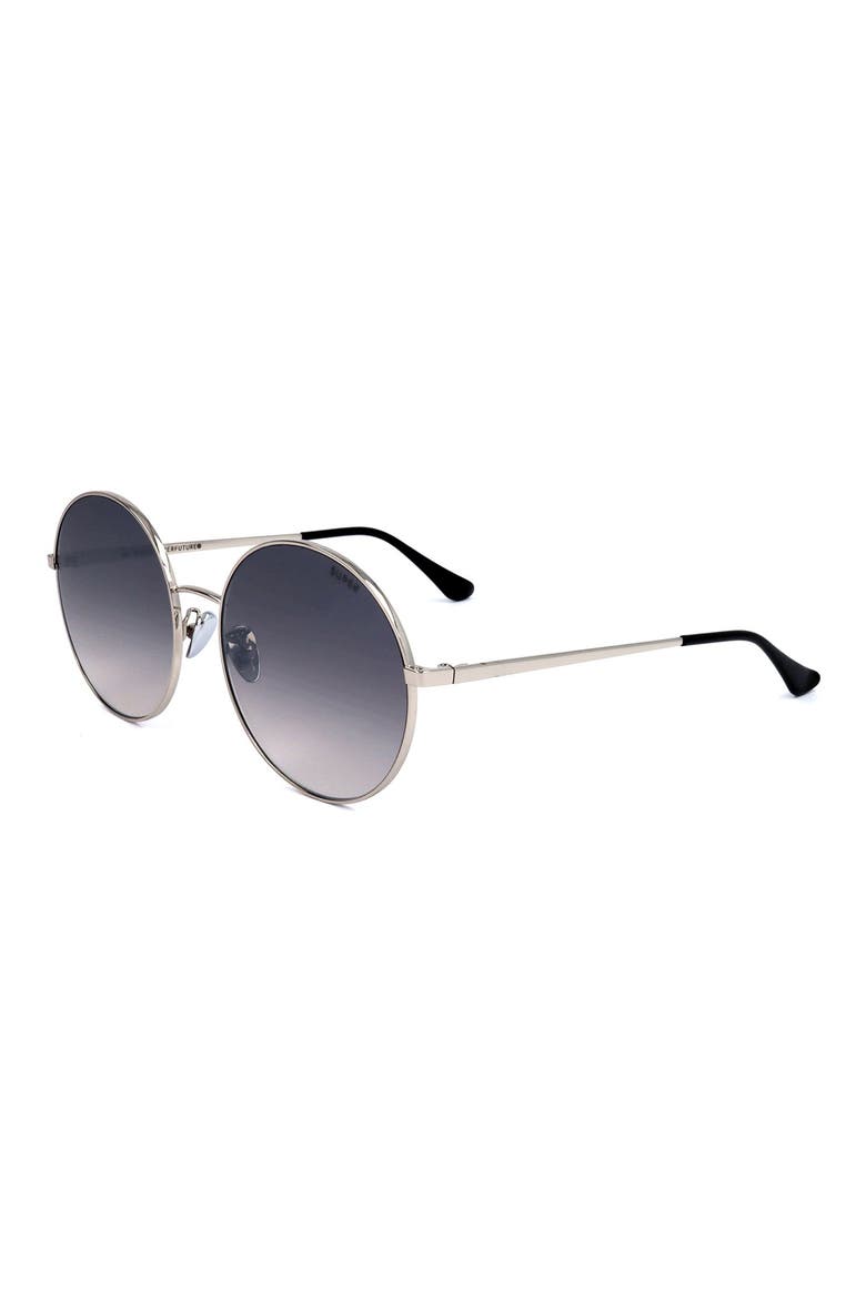 51mm Round Sunglasses, Alternate, color, SILVER