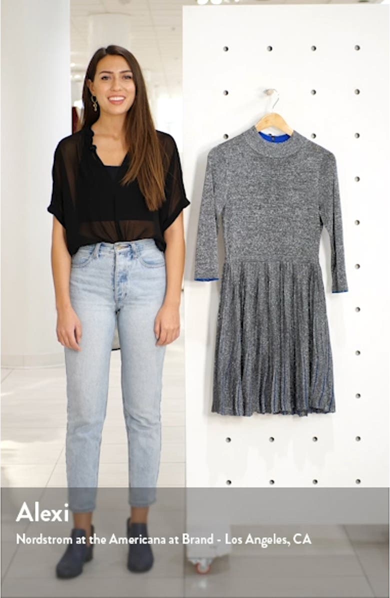 Noaleen Metallic Pleated Dress, sales video thumbnail