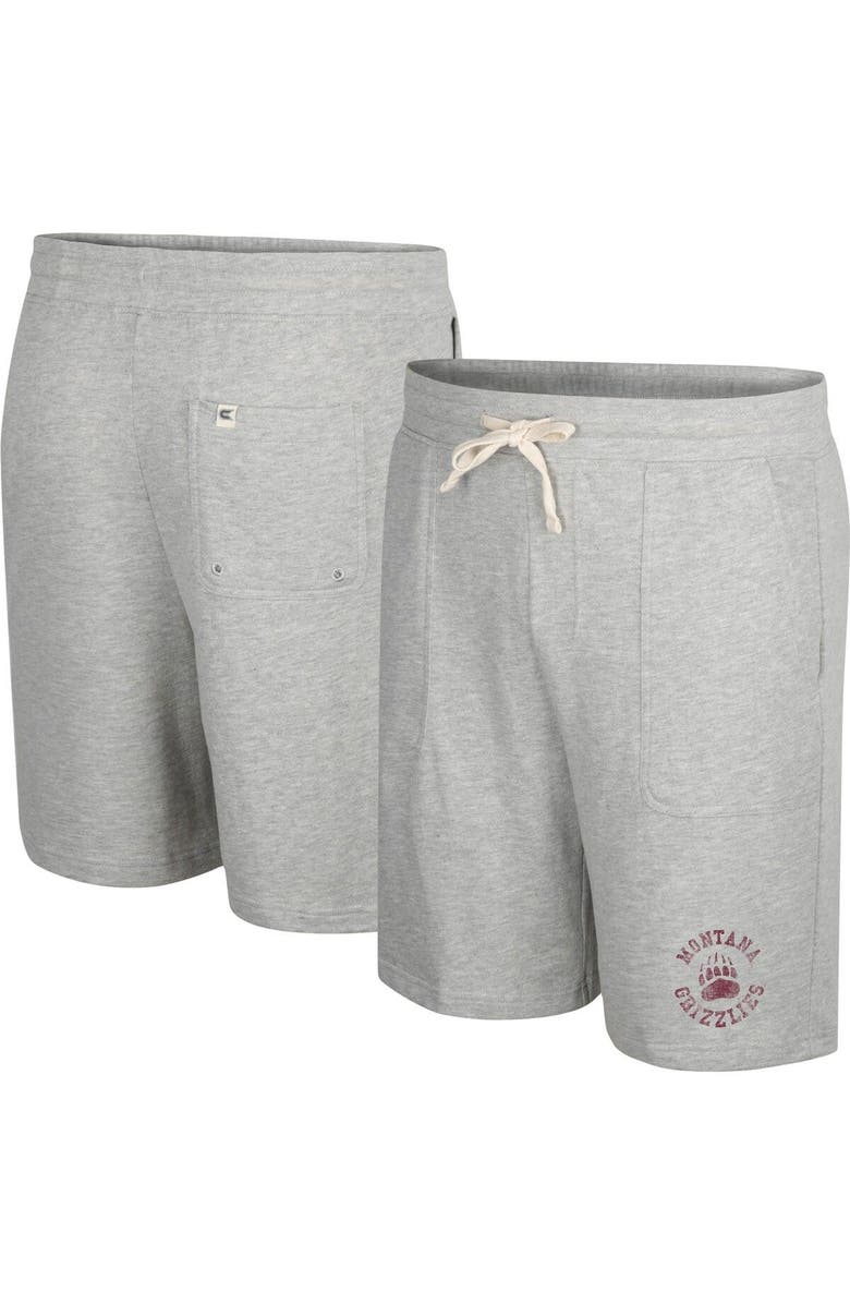 COLOSSEUM Men's Colosseum Heather Gray Montana Grizzlies Love To Hear This Terry Shorts, Main, color, Heather Gray