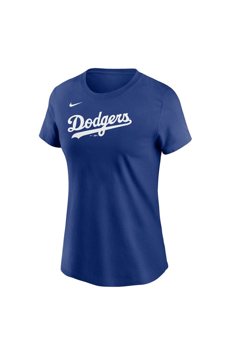 Nike Women's Nike  Royal Los Angeles Dodgers Wordmark T-Shirt, Alternate, color, 