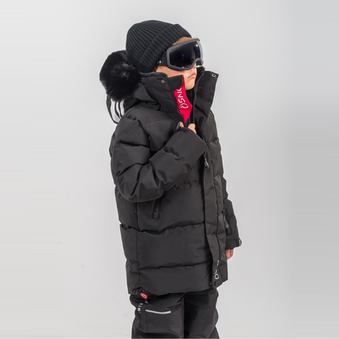Rafa Faux Fur Hood Insulated Snowsuit Set