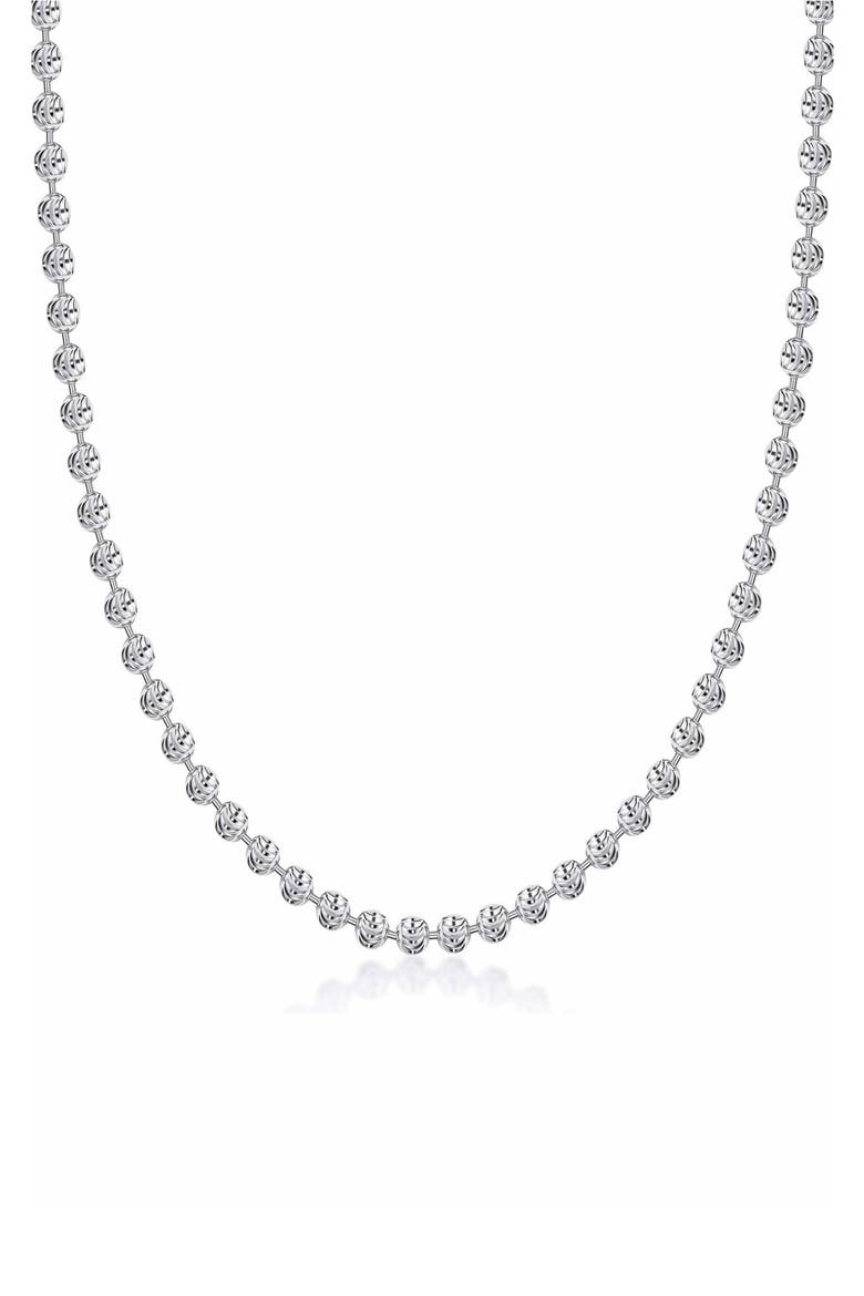 Sterling Silver Moon Ball Chain Necklace video