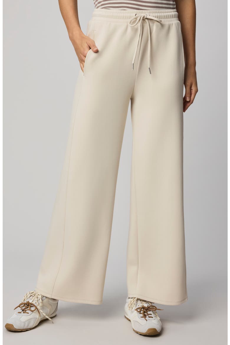 Scubasoft Wide Leg Drawstring Pants, Main, color, PALE OAK WHITE