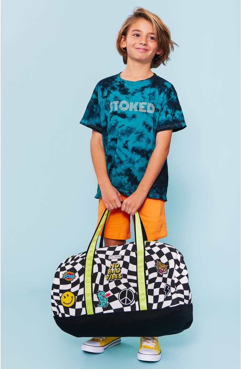 Little Chicken Kids' Travel Duffle Bag with Patches, Alternate, color,