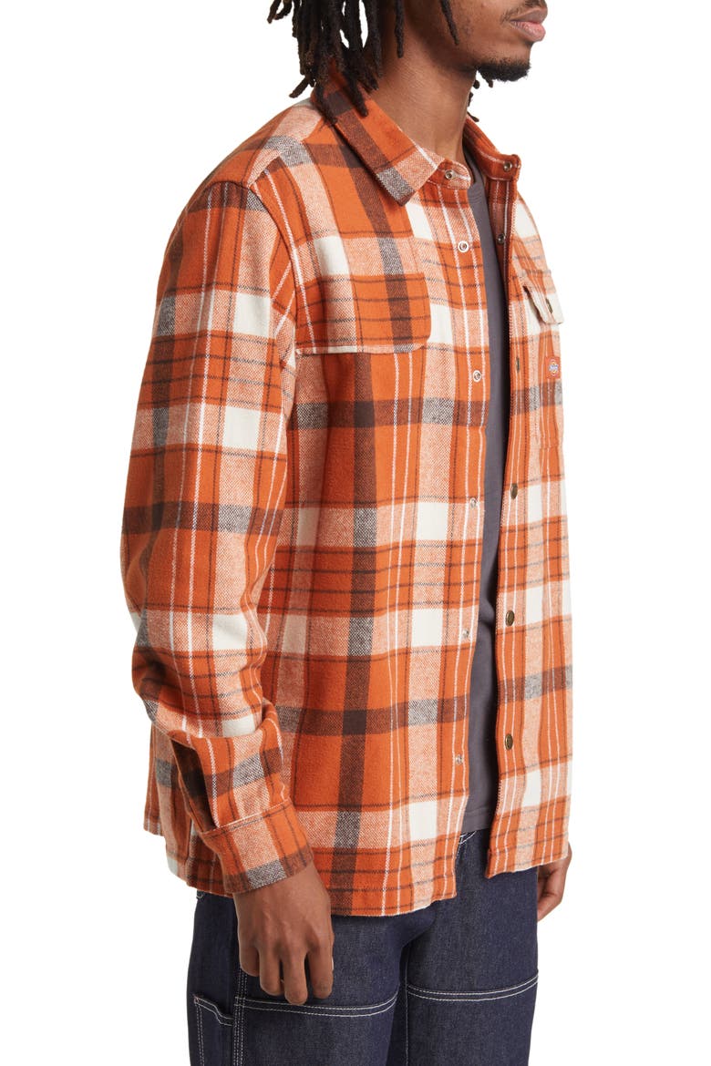Nimmons Plaid Flannel Snap-Up Shirt, Alternate, color, NIMMONS CHECK BOMBAY BROWN