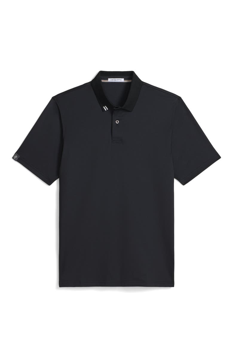 ASHWORTH GOLF 2Bar Solid Polo, Main, color, Black