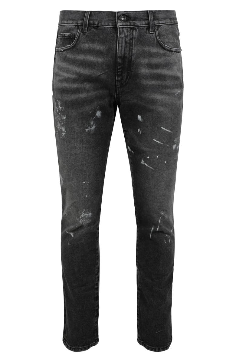 Off-White Diag Outline Paint Skinny Jeans, Main, color,
