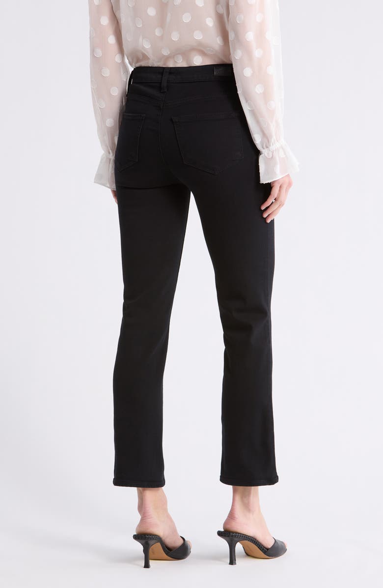 PAIGE Jacqueline Straight Leg Jeans, Alternate, color, Black Overdye