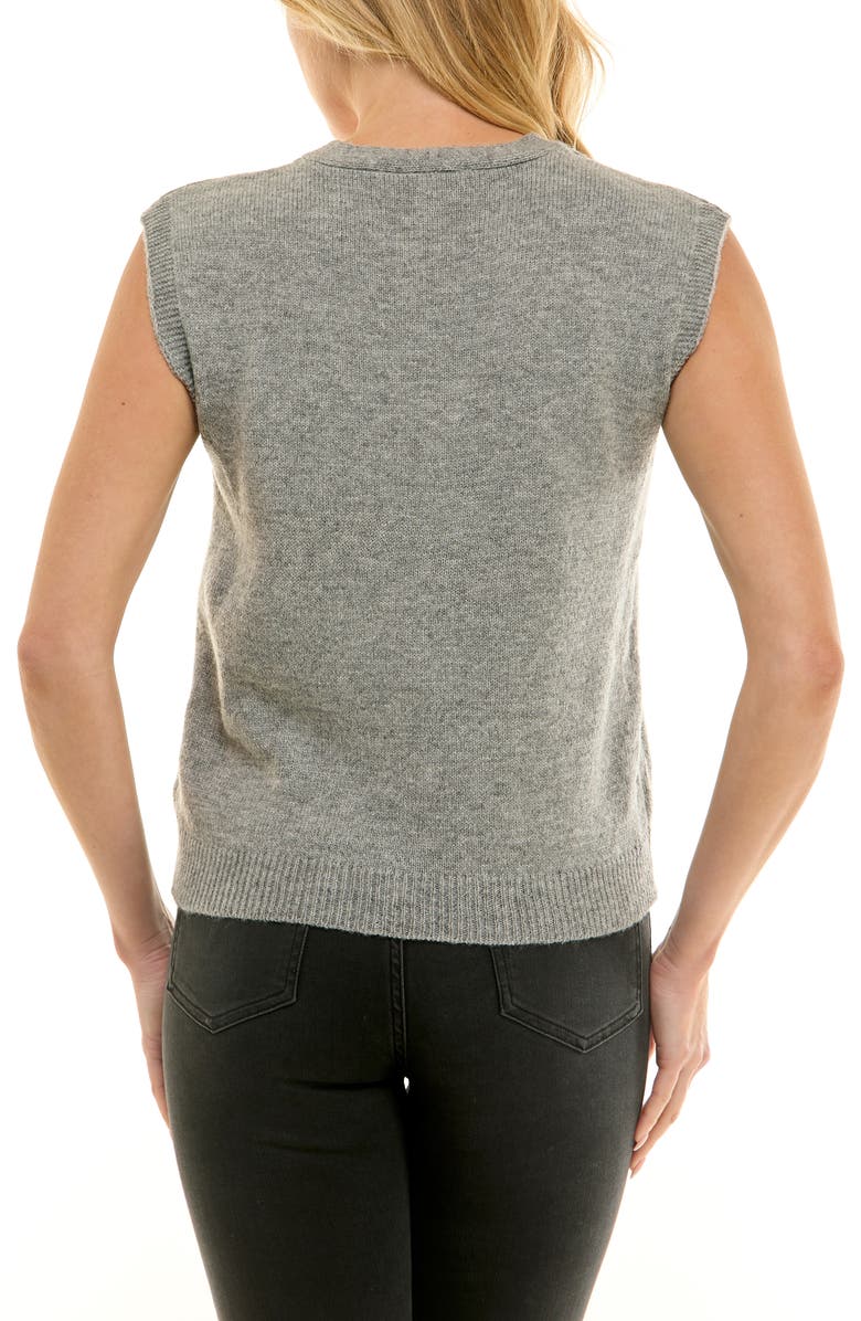 Socialite Sweater Vest, Alternate, color, Heather Grey