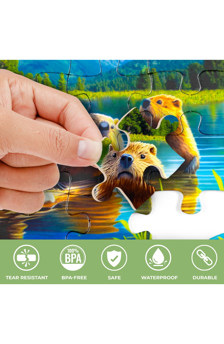 Quokka Dementia Puzzle Set for Adults - Large Piece Jigsaw Puzzles for Seniors, Alternate, color, Riverside, Platform, Animals