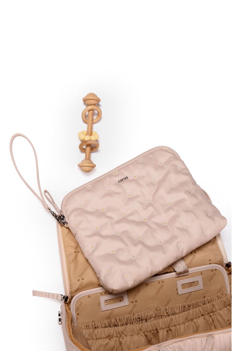 Water Repellent Organic Cotton Pouch, Alternate, color, QUARTZ - BLUSH