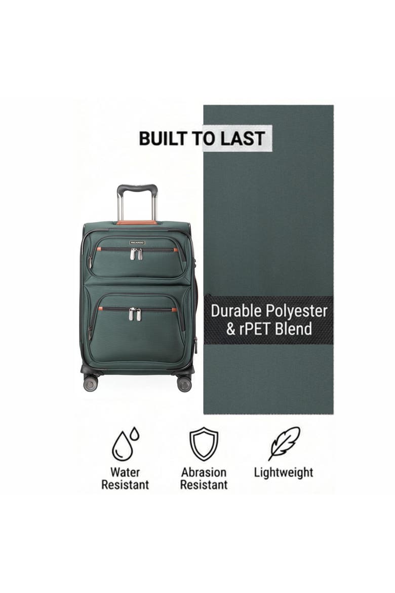 Montecito 3.0 Softside Expandable Suitcase, 25" Checked, Alternate, color, Hunter Green
