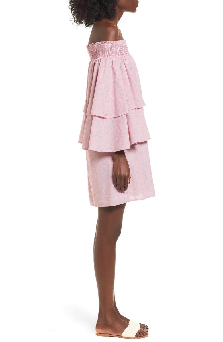 Soprano Ruffle Off the Shoulder Dress, Alternate, color, 