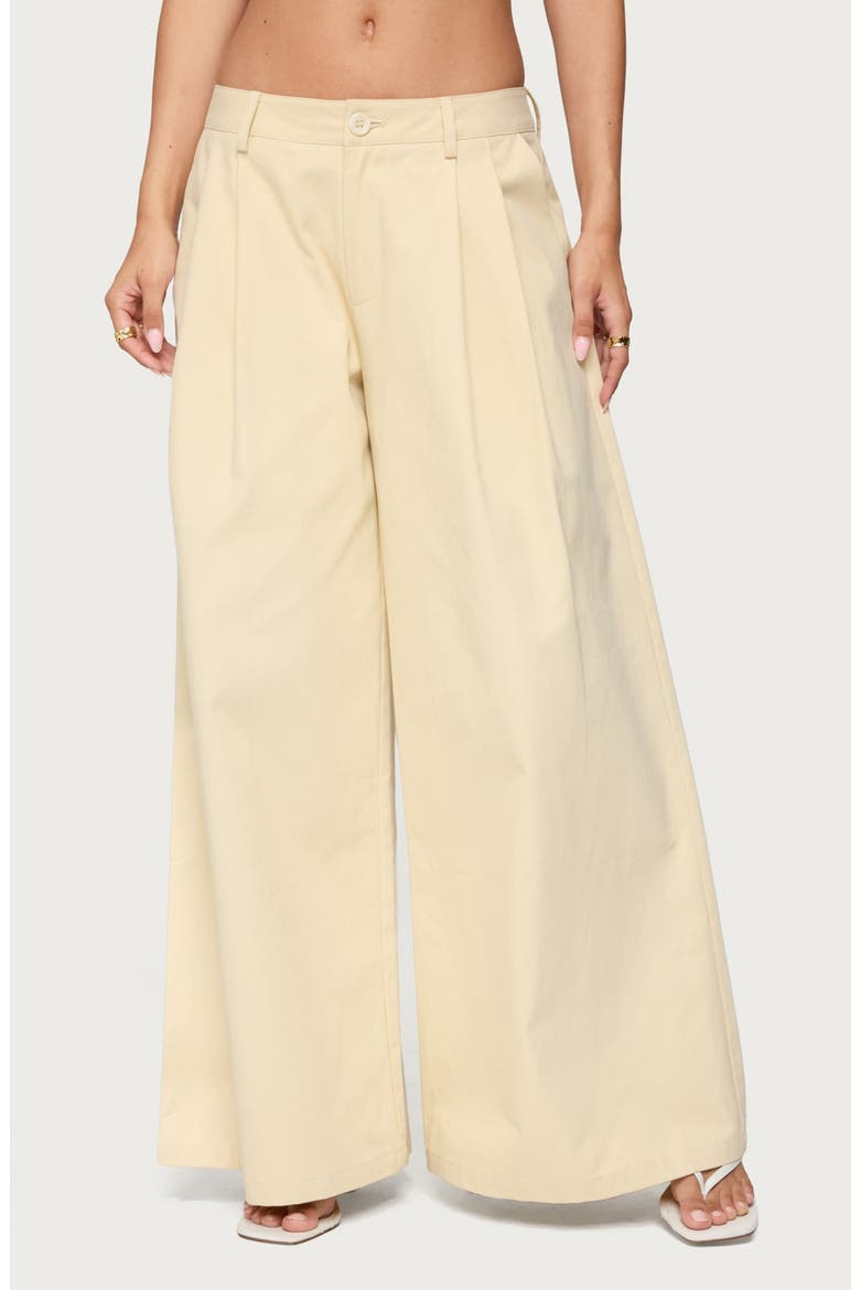 Lennon Ultrawide Leg Pants, Main, color, BEIGE