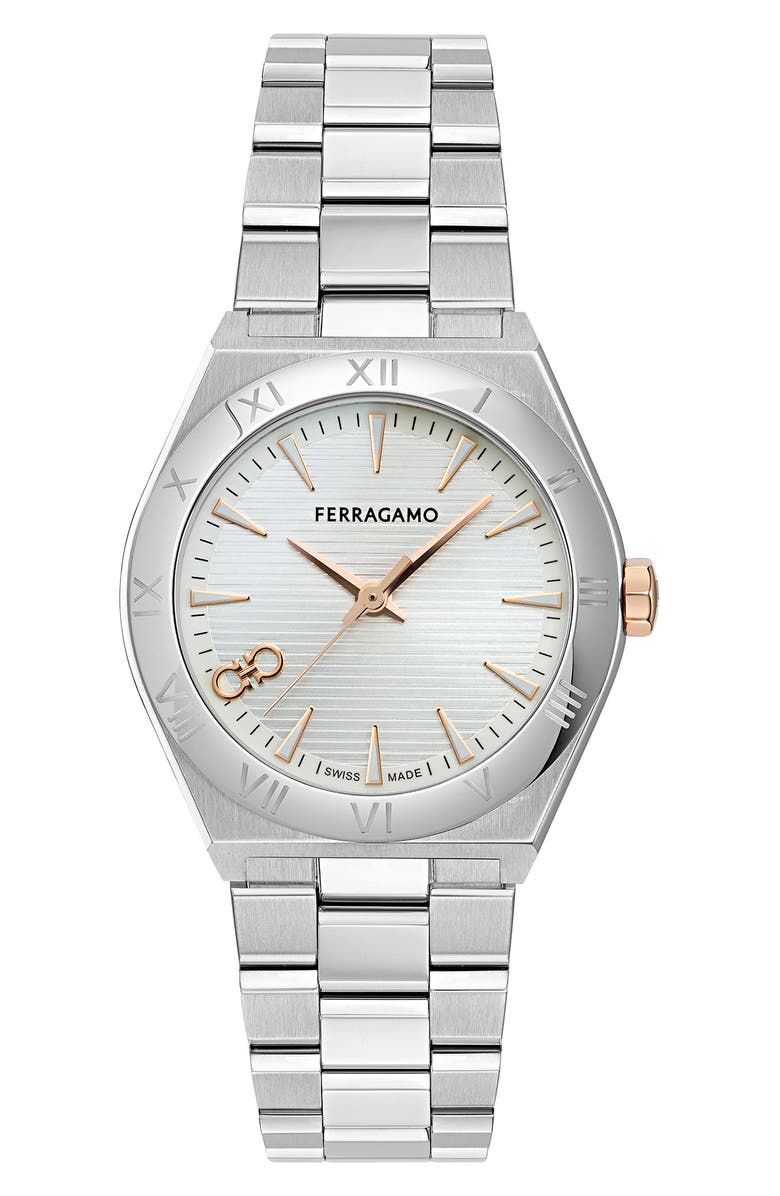 FERRAGAMO Vega Upper East Bracelet Watch, 35mm, Main, color,