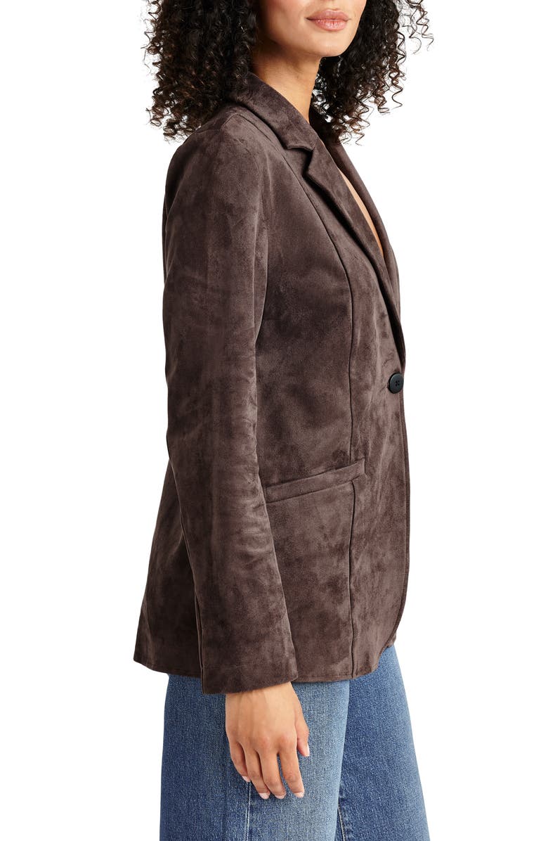 Splendid Faux Suede Blazer, Alternate, color, 