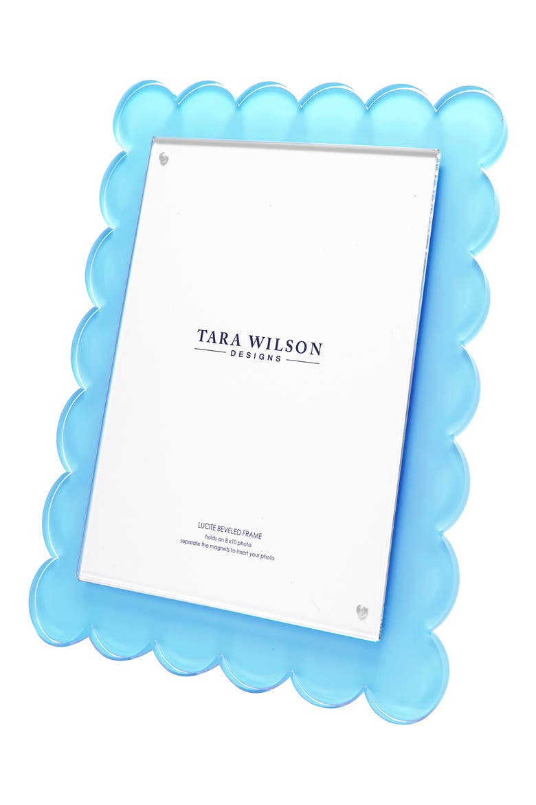 Scallop Picture Frame, Alternate, color, PASTEL BLUE