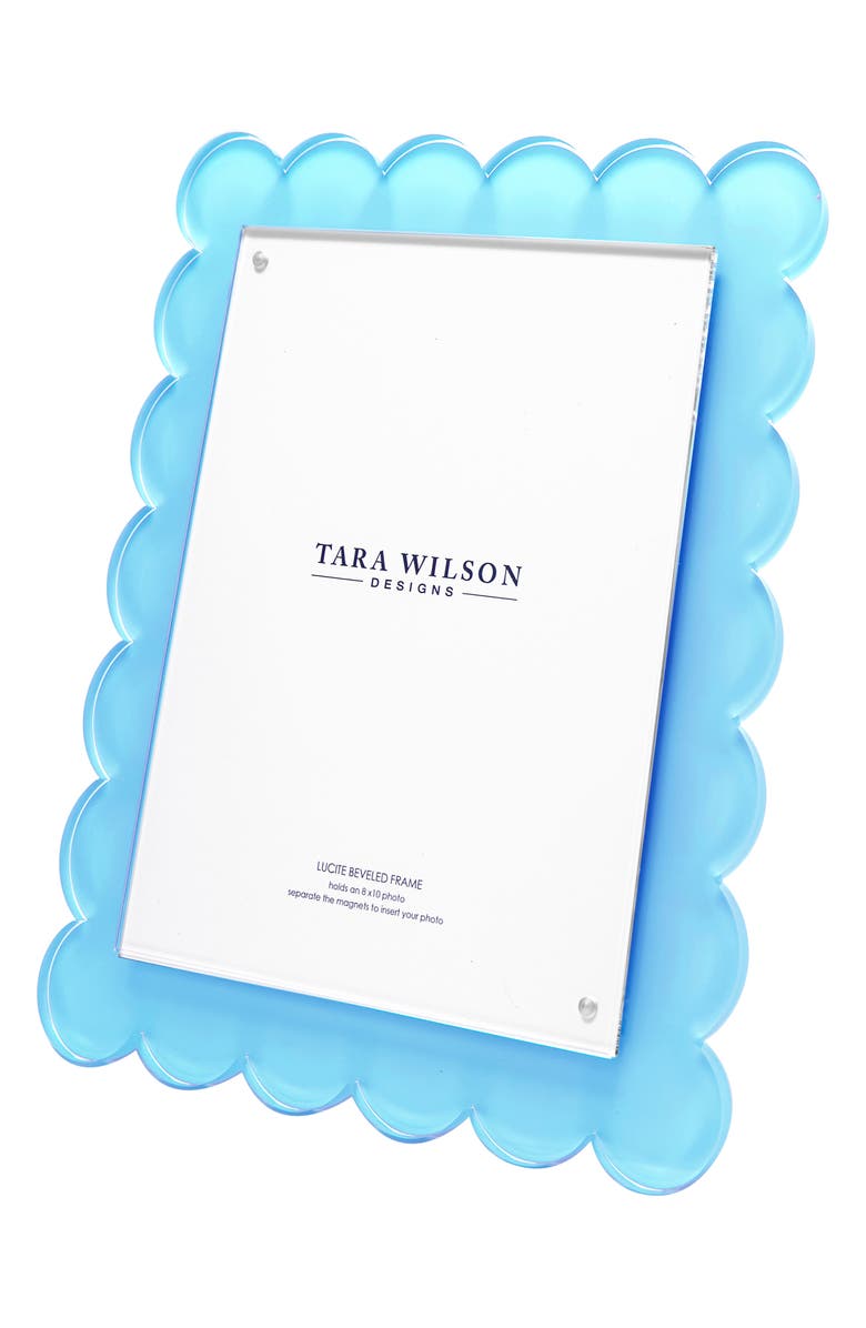 Tara Wilson Designs Scallop Picture Frame, Alternate, color, Pastel Blue