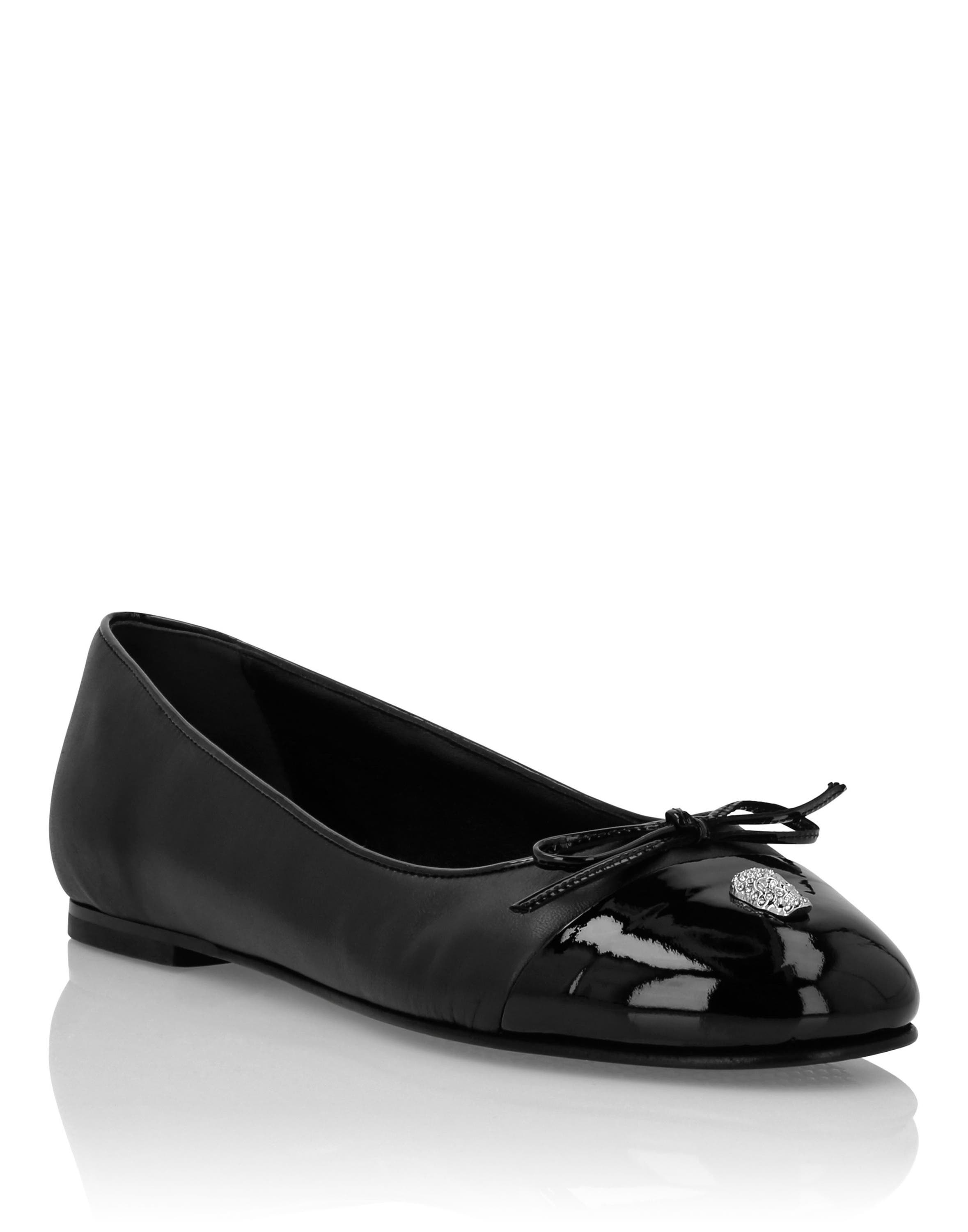 PHILIPP PLEIN Ballerinas Skull, Main, color, Black