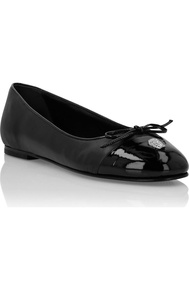 PHILIPP PLEIN Ballerinas Skull, Main, color, Black