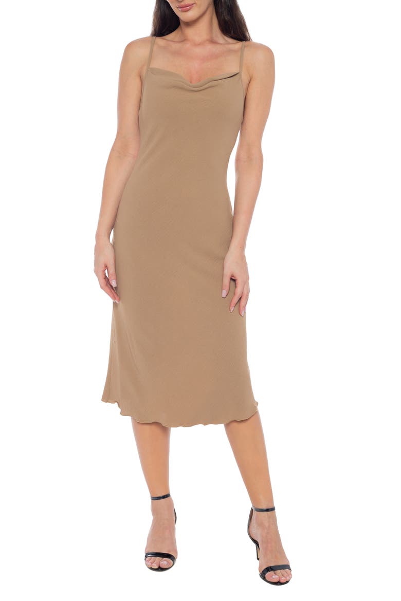 Airflow Midi Dress, Main, color, MOCHA