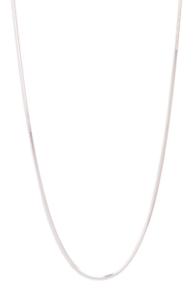 Argento Vivo Sterling Silver Snake Chain Necklace, Main, color, Silver