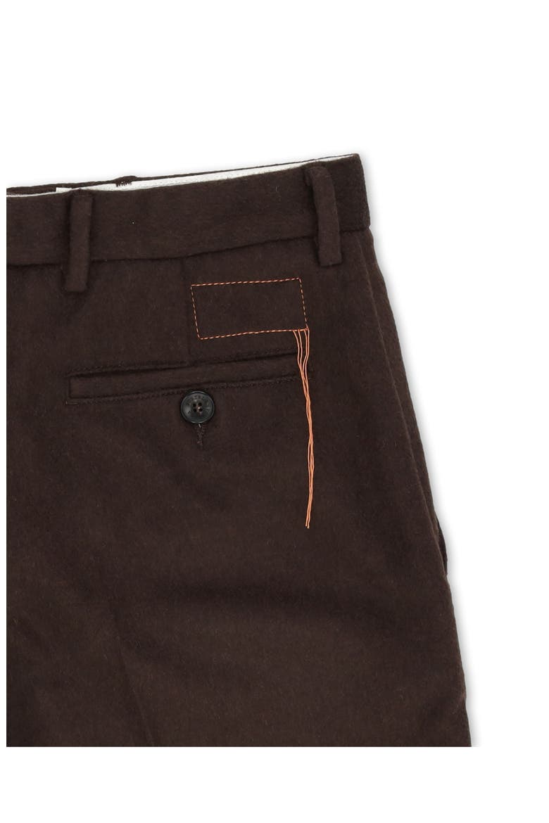 Juliana Wide Leg Wool Trousers, Alternate, color, Brown