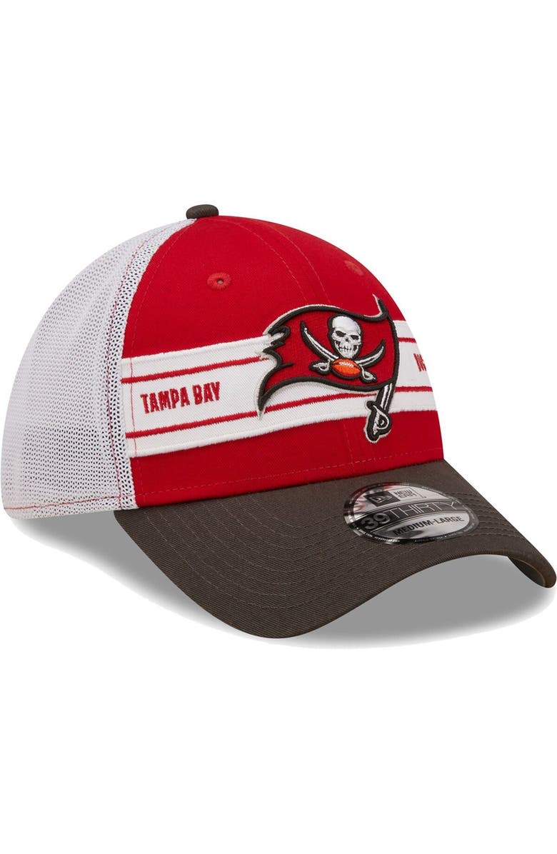 New Era Men's New Era Red/Pewter Tampa Bay Buccaneers Team Banded 39THIRTY Flex Hat, Alternate, color, 