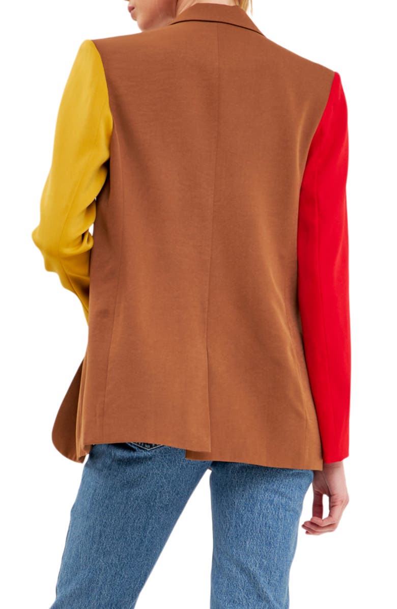 Endless Rose Colorblock Blazer, Alternate, color,