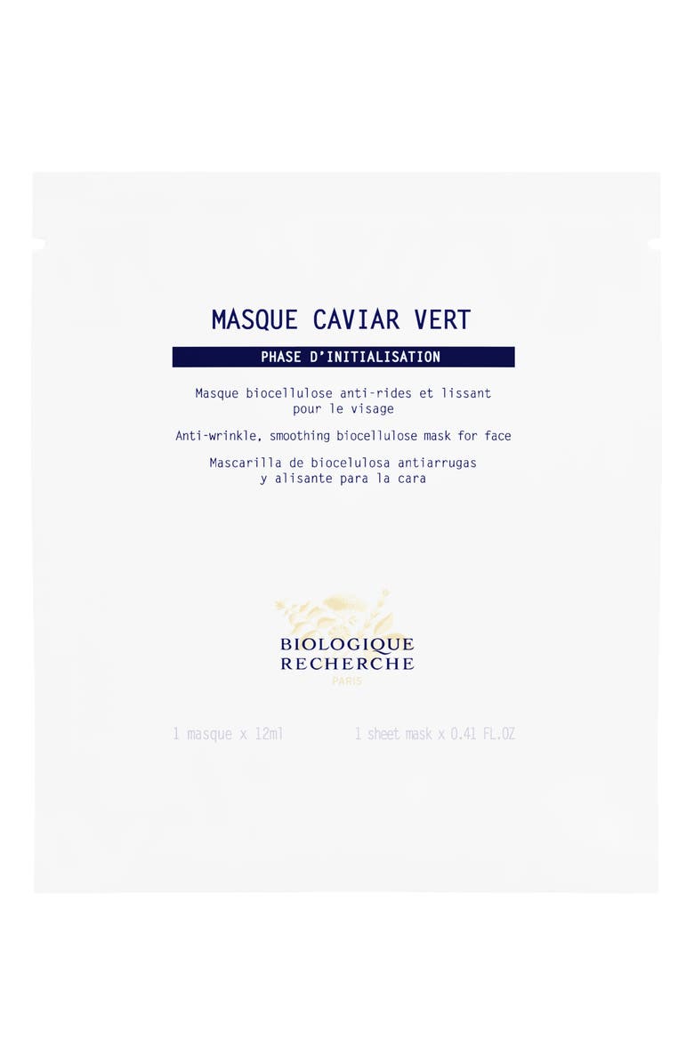 Biologique Recherche Masque Caviar Vert Smoothing Sheet Mask, Main, color,