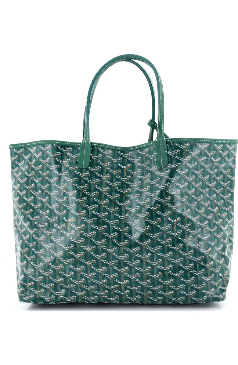 Pre-Owned Goyard Saint Louis Tote Coated Canvas PM, Main, color, Green