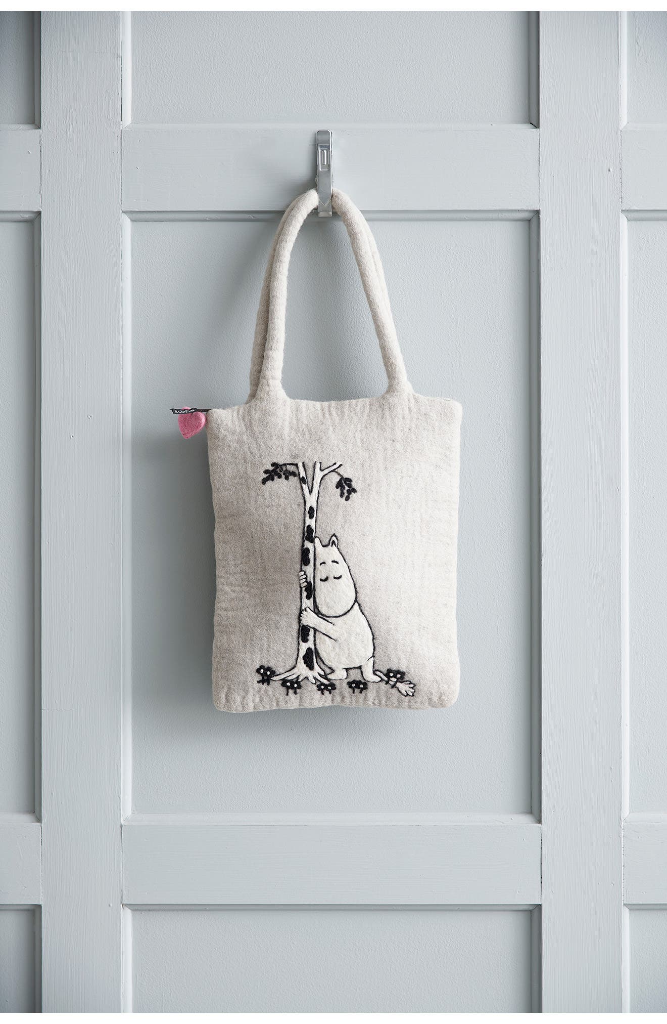 Kids' Moomintroll Handmade Woven Wool Bag, Alternate, color, NATURAL