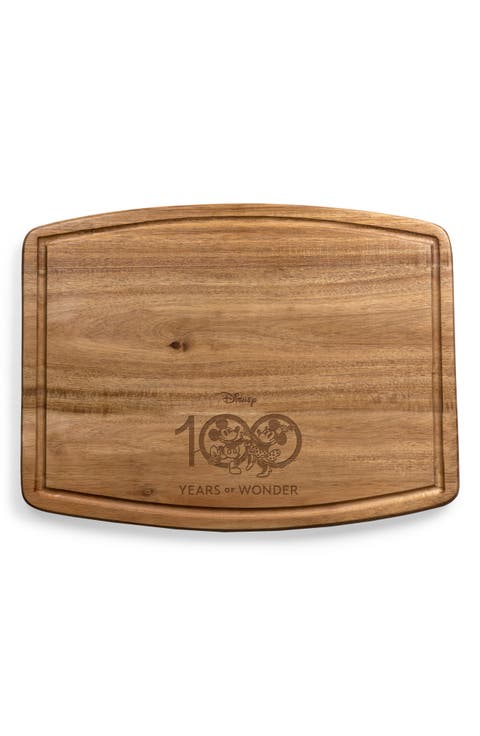 x Disney 100 Ovále Acacia Wood Cutting Board