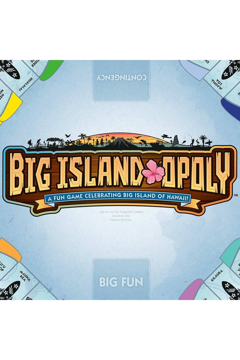 Big Island Opoly Board Game, Alternate, color, Multicolored