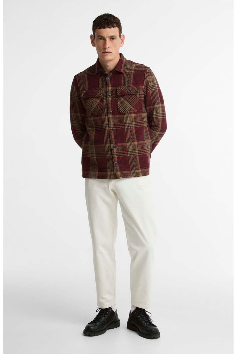 Millom Relaxed Houndstooth Shirt, Alternate, color, RED